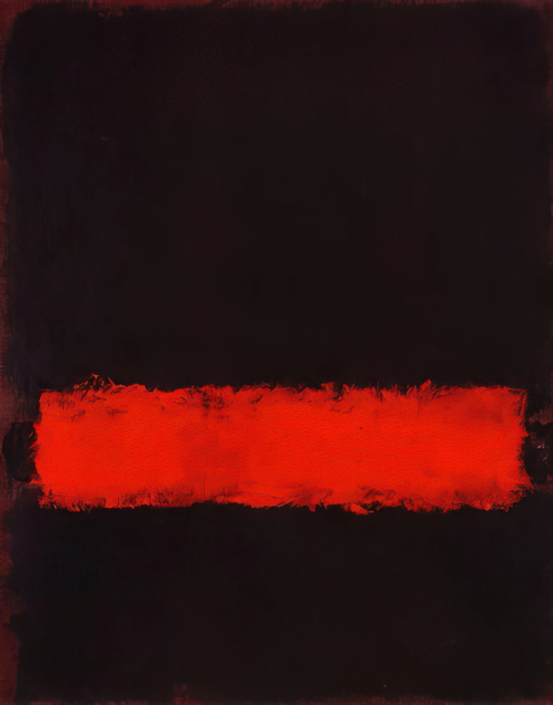 Mark Rothko's Yellow, Cherry, and Orange: The Emotional Power of Color Field Painting - Black, Red and Black - 1968 by Mark Rothko