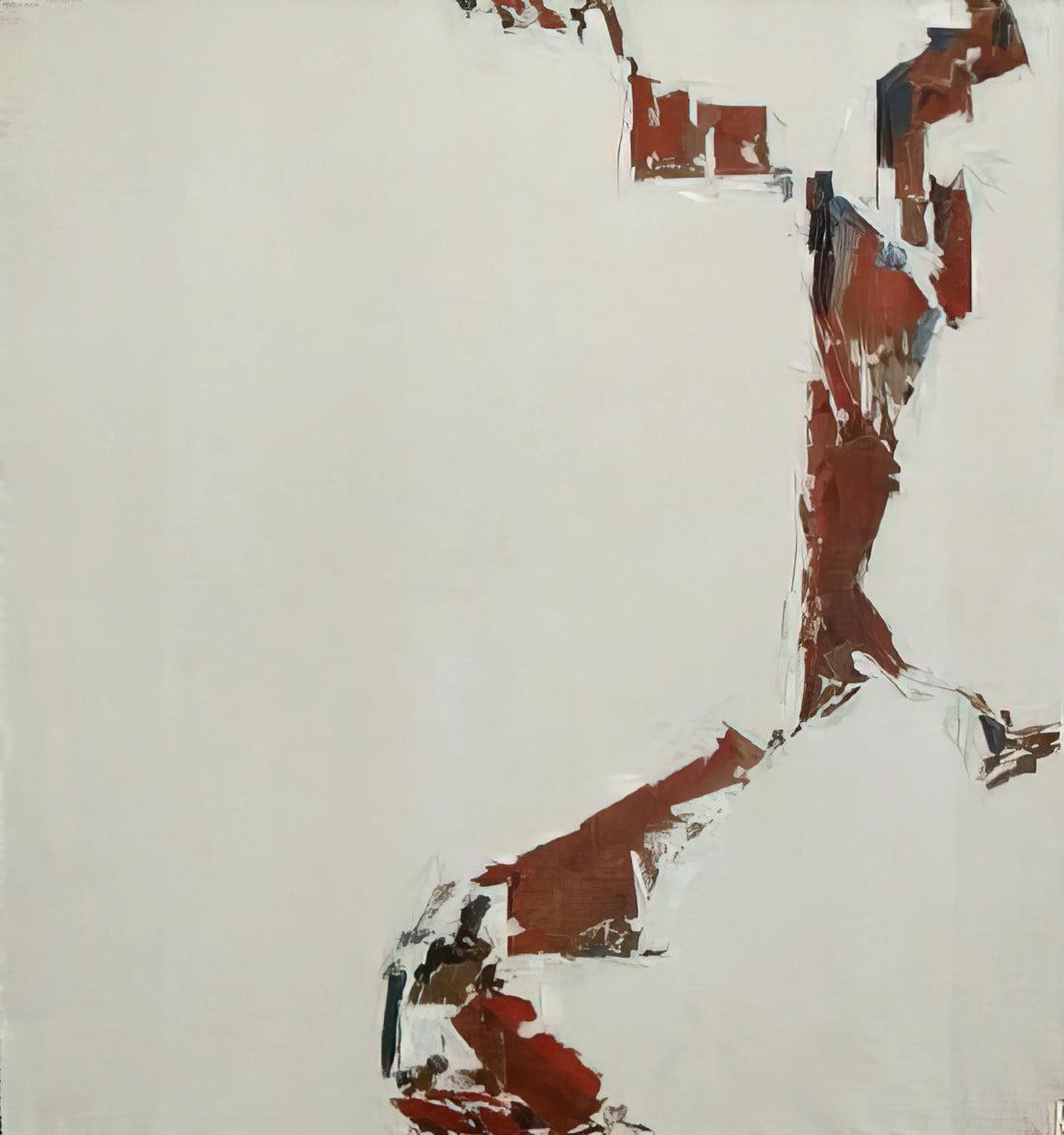 Martin Barre Canvas: The Radical Geometry of French Art Informel - 60-T-18 - 1960 by Martin Barre