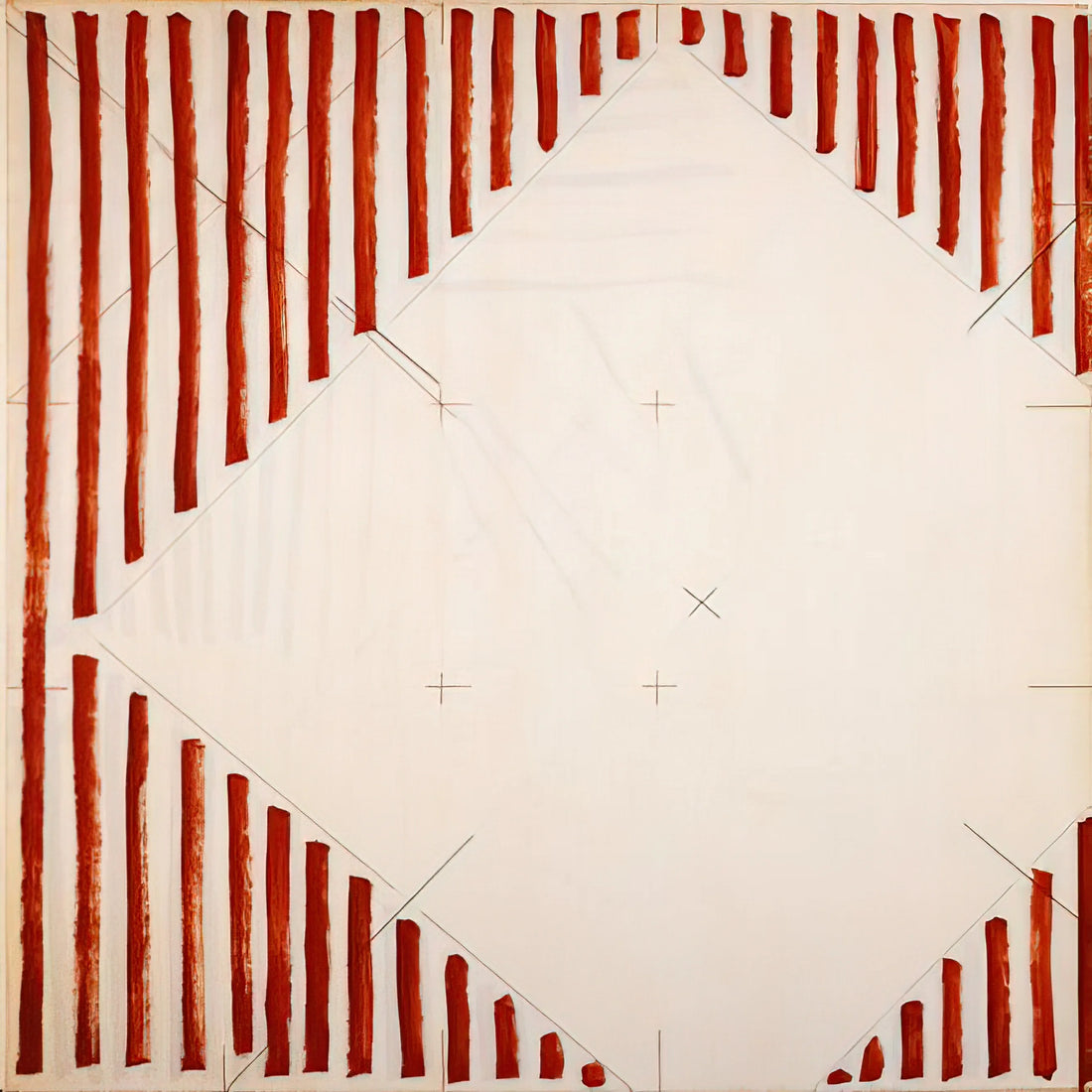 Martin Barré Canvas: Understanding the French Abstractionist's Radical Approach to Painting - 75-76-A-157x145 - 1976 by Martin Barre
