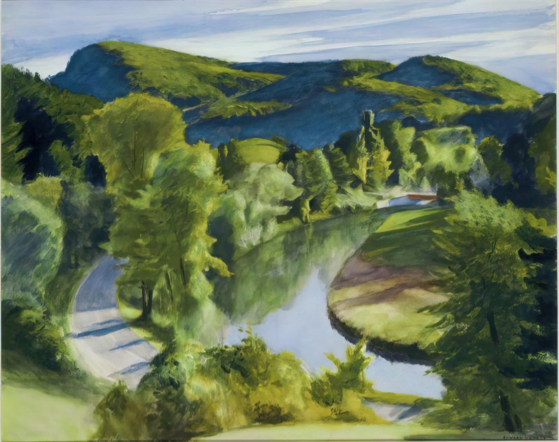 Martin Lewis and Edward Hopper: The Urban Realism Connection - First Branch of the White River, Vermont by Edward Hopper
