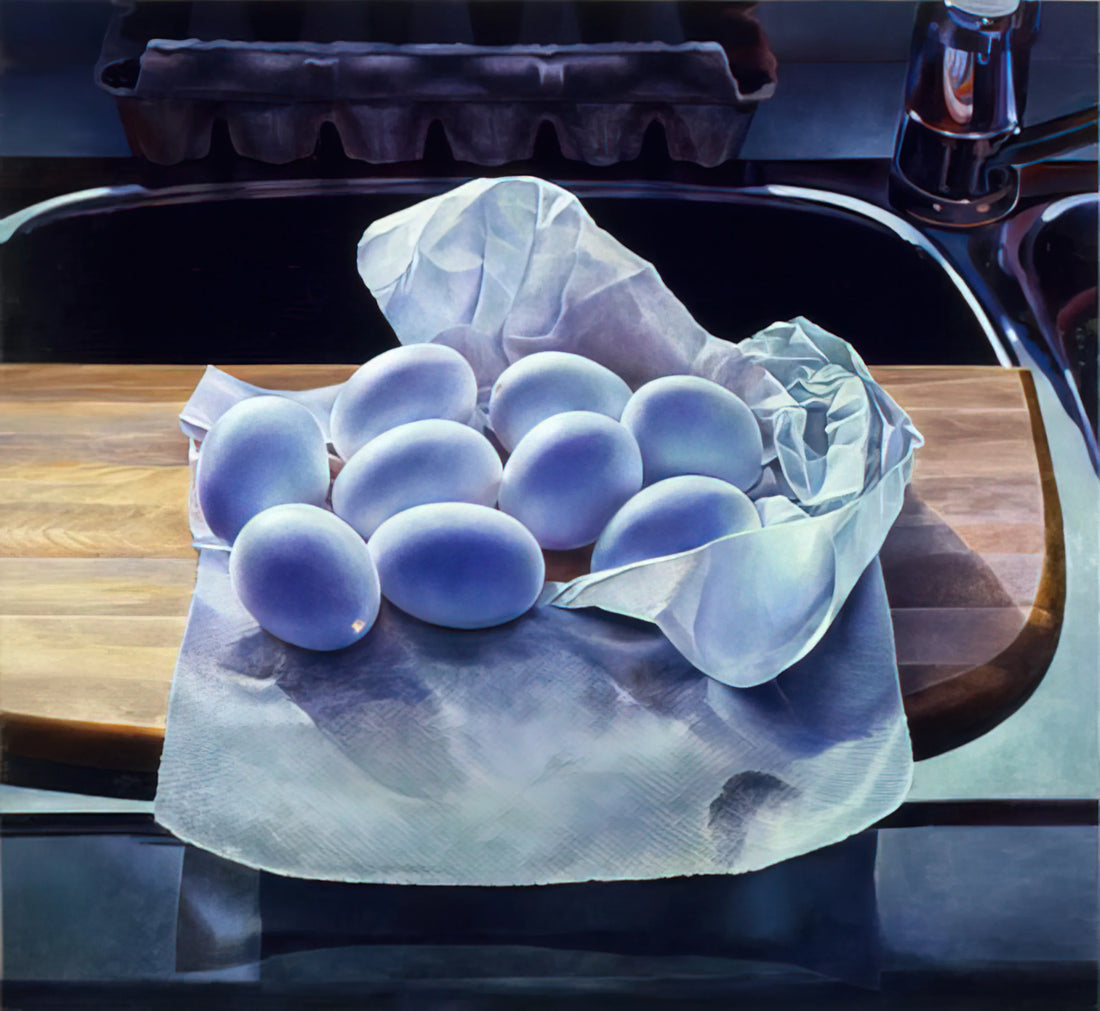 Mary Pratt Images: Illuminating the Extraordinary in the Everyday - Hollowed Eggs for Easter - 1983 by Mary Pratt