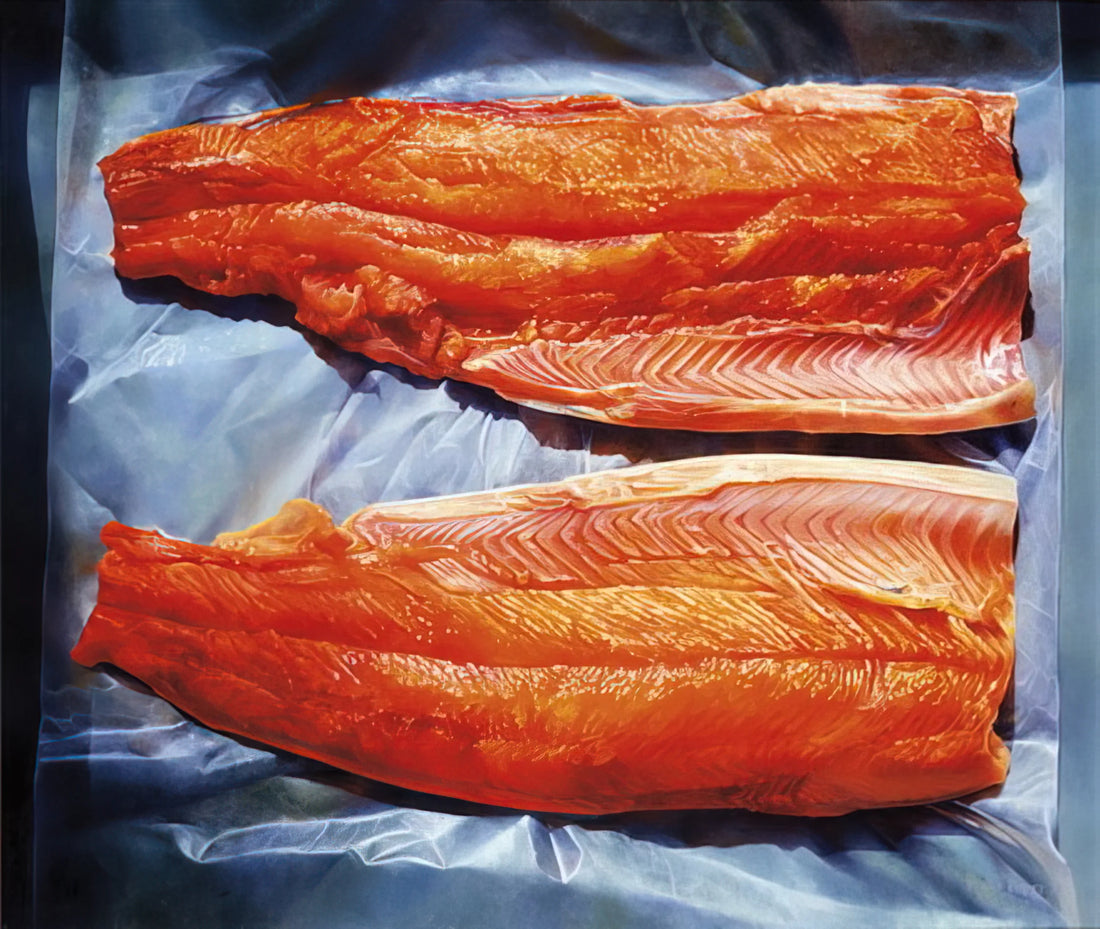 Mary Pratt Prints for Sale: A Collector's Guide to Her Luminous Realism - Split Grilse - 1979 by Mary Pratt