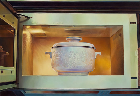 Mary Pratt Reproduction: Capturing the Luminous Realism of a Canadian Icon - Romancing the Casserole - 1985 by Mary Pratt