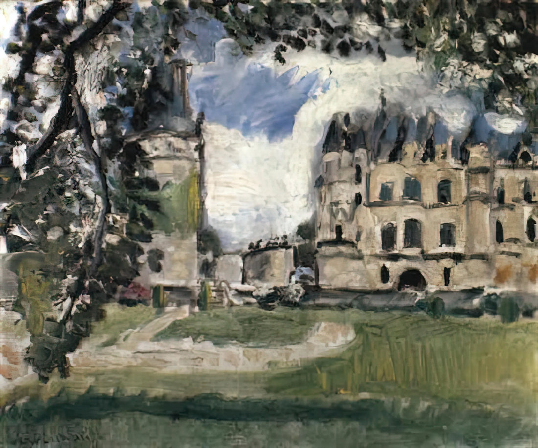 Matisse Blue Print: The Artist's Revolutionary Use of Color in Modern Art - CHATEAU DE CHENONCEAUX 1917 by Henri Matisse