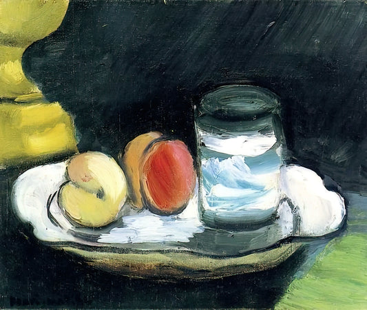 Matisse Cutouts: The Final Masterpieces of a Modernist Giant - STILL LIFE PEACHES AND GLASS 1916 by Henri Matisse