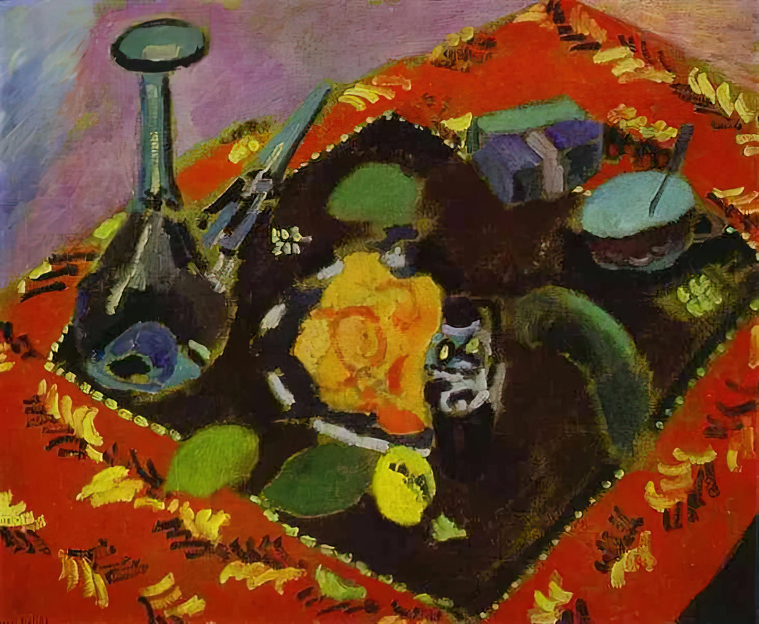 Matisse Framed: A Curator's Guide to Displaying His Vibrant Art Prints - DISHES AND FRUIT 1906 by Henri Matisse
