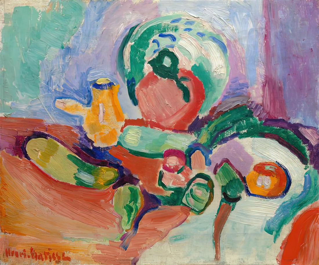 Matisse Motifs: The Decorative Language of a Modern Master - STILL LIFE WITH VEGETABLES 1905 by Henri Matisse