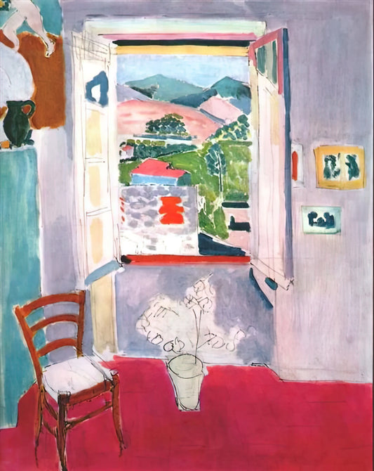 Matisse Poster Berggruen: A Collector's Guide to the Iconic Masterpiece - OPEN WINDOW AT COLLIOURE 1910 by Henri Matisse