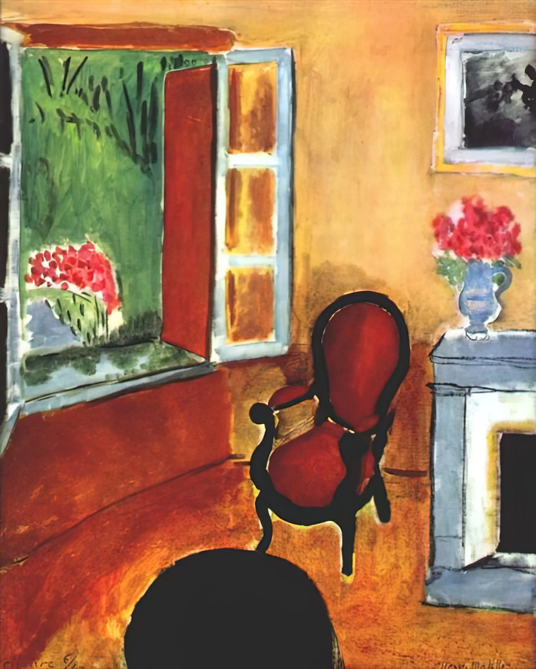 Matisse Poster Orange: The Vibrant Legacy of Henri Matisse's Color Revolution - INTERIOR 1940 by Henri Matisse