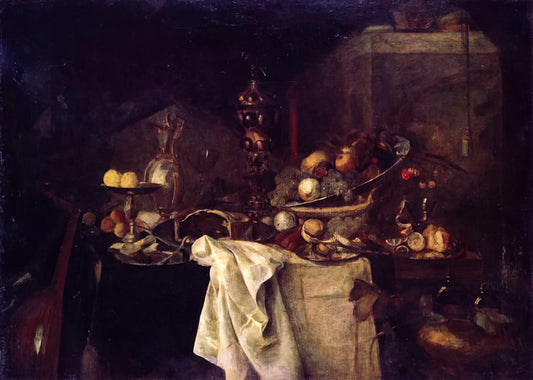 Matisse Similar Artists: 10 Influential Figures Who Shared His Vision - LA DESERTE AFTER JAN DAVIDSZ DE HEEM 1893 by Henri Matisse