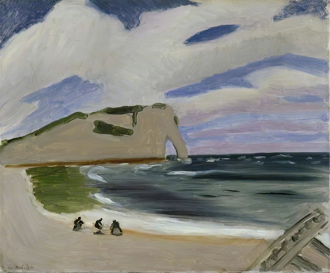 Matisse Tree Poster: A Guide to the Artist's Iconic Arboreal Motifs and How to Choose a Museum-Quality Print - WOMEN ON THE BEACH ETRETAT 1920 by Henri Matisse