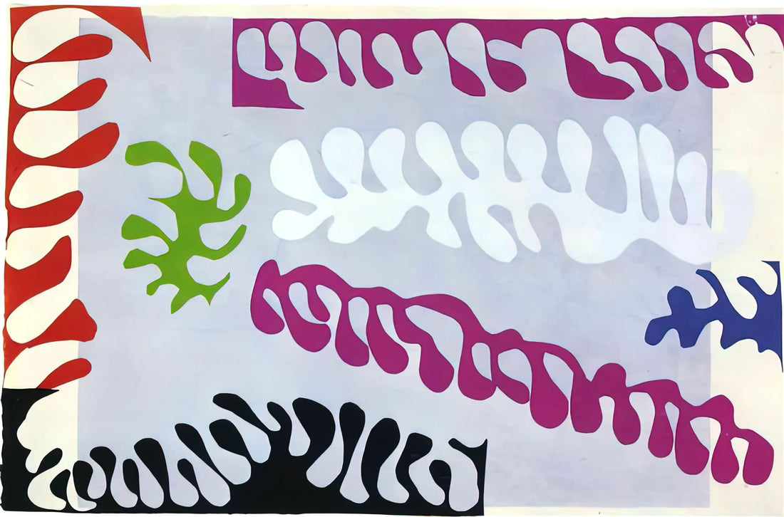 Matisse Tree of Life Print: A Masterpiece of Color and Form in Modern Art - CUT OUTS 1 by Henri Matisse