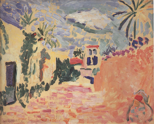 Matisse Vegetables Print: A Celebration of Color, Form, and Still Life Mastery - STREET AT BISKRA 1906 by Henri Matisse