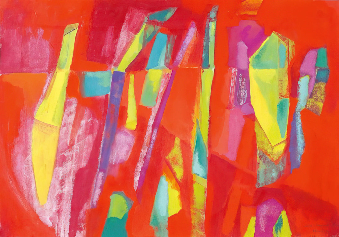 Menez Reproductions: Preserving the Lyrical Abstraction of a Portuguese Master - Sem título - 1954 by Menez