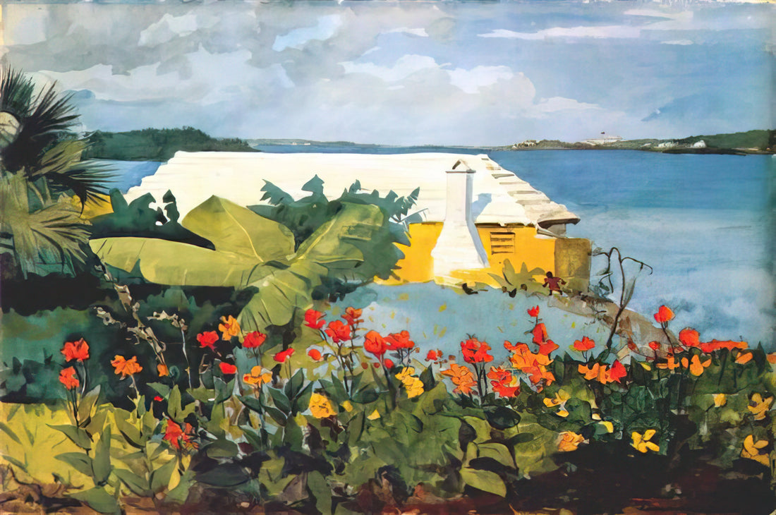 Met Museum Winslow Homer: Exploring the American Master's Enduring Legacy - FLOWER GARDEN AND BUNGALOW BERMUDA by Winslow Homer