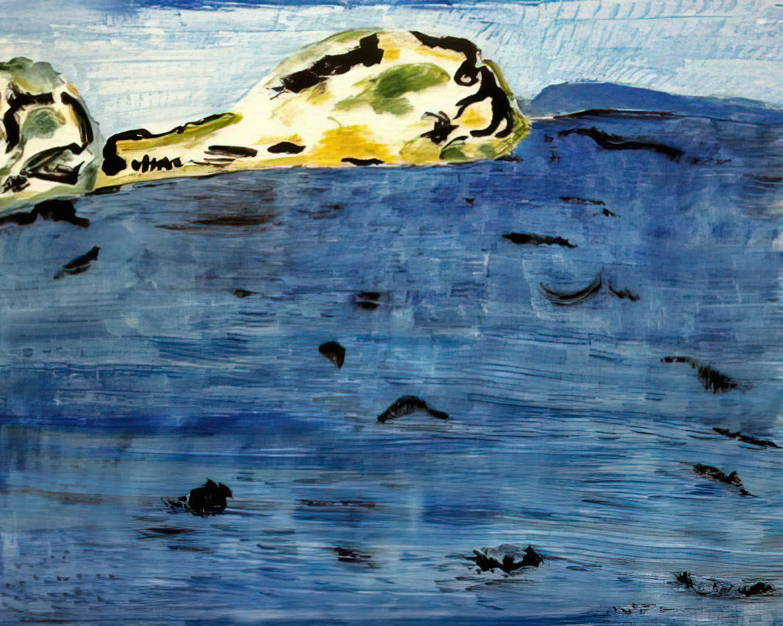 Milton Avery at Wadsworth: The Quiet Revolutionary of American Modernism - Blue Bay and Dunes - 1961 by Milton Avery