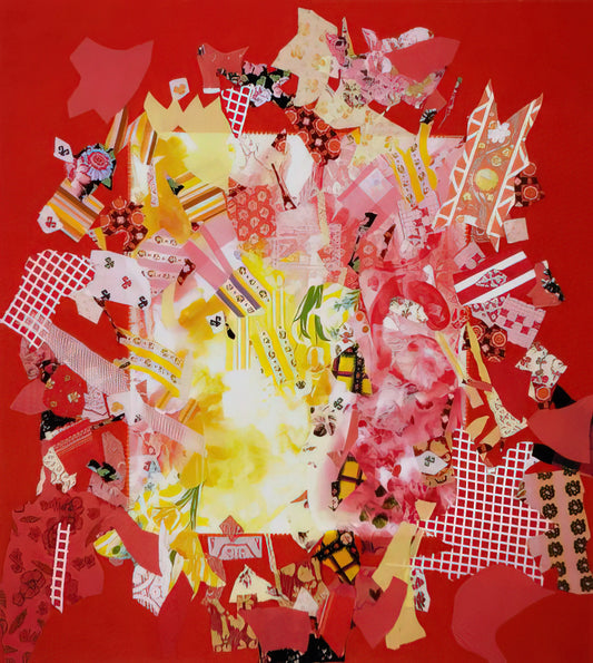 Miriam Schapiro: The Pioneering Feminist Artist Who Redefined Craft and Canvas - Explode - 1972 by Miriam Schapiro