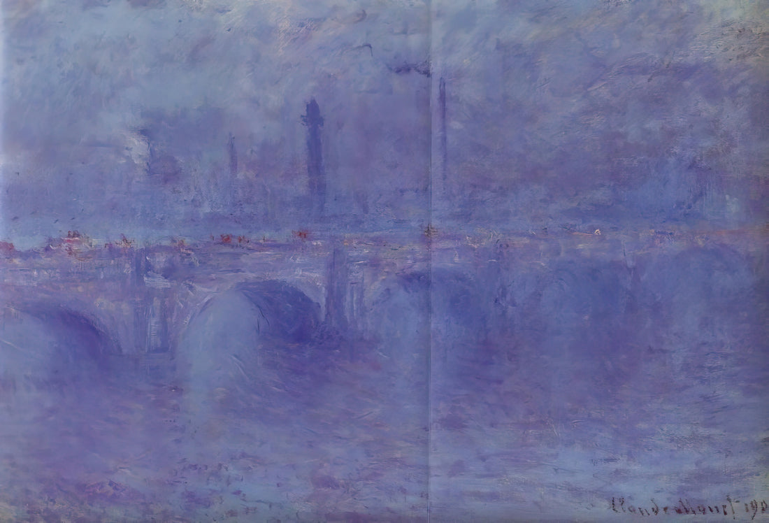 Monet 4K: The Ultimate Guide to High-Resolution Claude Monet Art Prints - Waterloo Bridge, Effect of Fog by claude monet