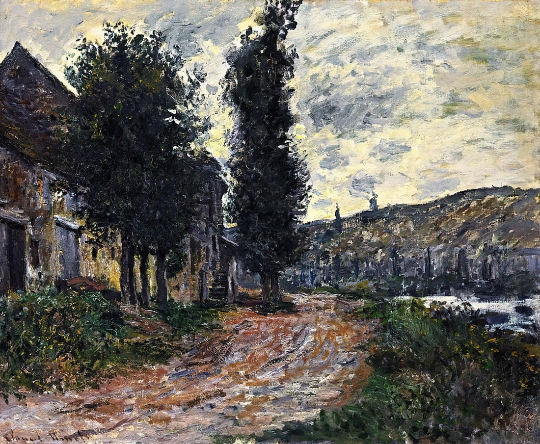 Monet Art Work: A Curator's Guide to the Impressionist Master's Legacy - Tow Path at Lavacourt by claude monet