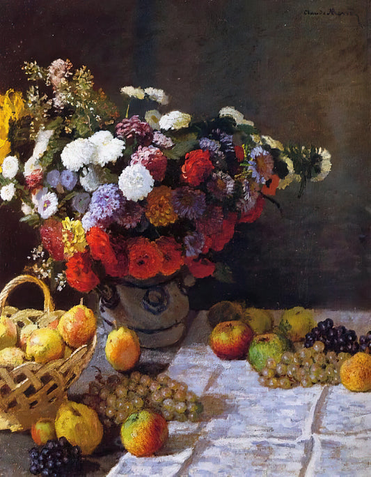 Monet Framed Art Prints: Curating Impressionist Masterpieces for Your Collection - Flowers and Fruit by claude monet