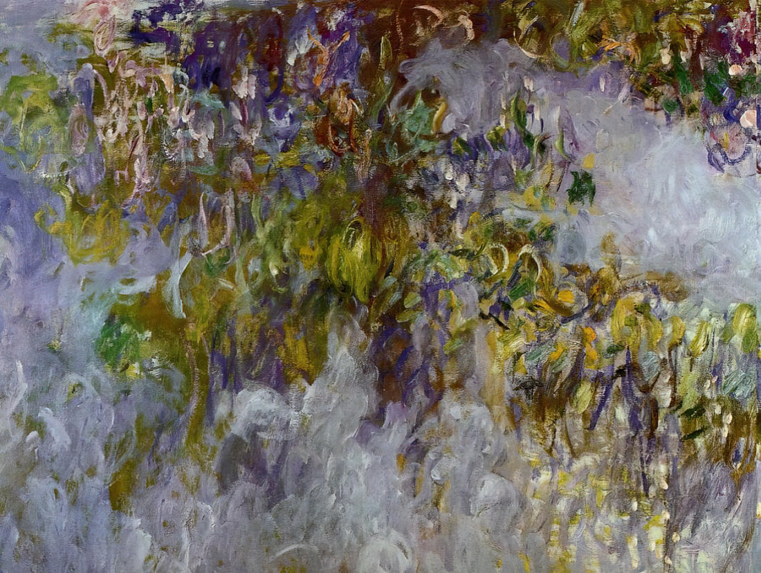 Monet Landscape Prints: Capturing the Ephemeral Beauty of Nature - Wisteria left half by claude monet