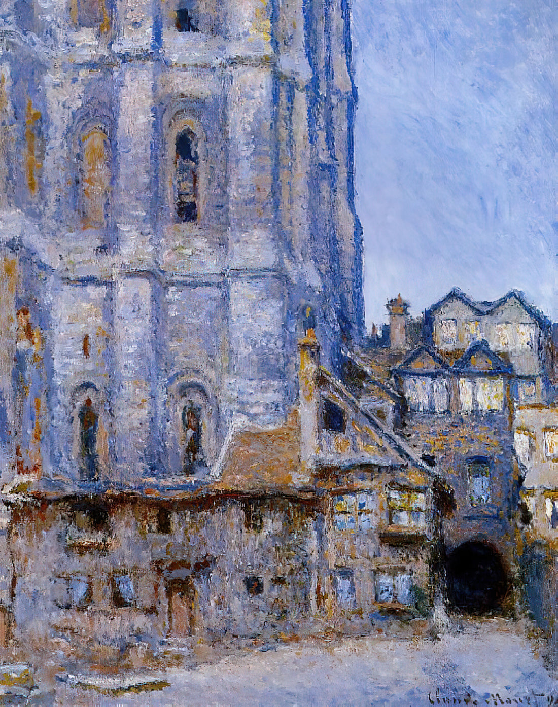 Monet Oil on Canvas: The Revolutionary Technique That Changed Art Forever - The Cour d'Albane by claude monet