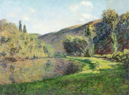 Monet Painting Prints: A Curator's Guide to Collecting Impressionist Masterpieces - The Arm of the Siene at Jeufosse, Afternoon by claude monet