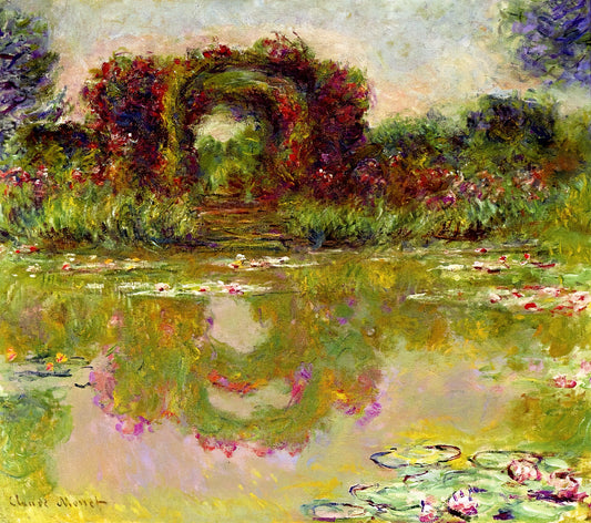 Monet Piece: Understanding Claude Monet's Masterworks and Their Enduring Legacy - Rose Arches at Giverny by claude monet