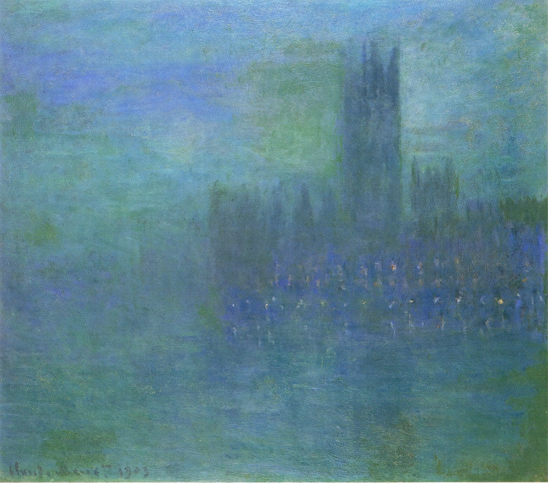 Monet Poster Prints: Bringing Impressionist Masterpieces to Your Home - Houses of Parlilament, Fog Effect by claude monet