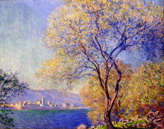 Monet Posters: The Enduring Appeal of Impressionist Masterpieces in Modern Decor - Antibes Seen from the Salis Gardens 01 by claude monet