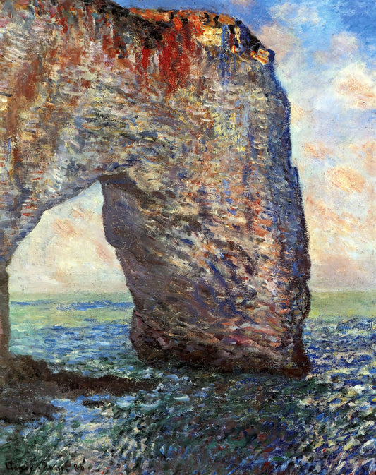 Monet Prints to Buy: A Curator's Guide to Selecting Museum-Quality Art for Your Collection - The Mannerport near Etretat by claude monet