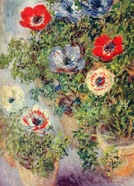 Monet Replica Paintings for Sale: A Curator's Guide to Authentic Impressionist Art Prints - Stilll Life with Anemones by claude monet