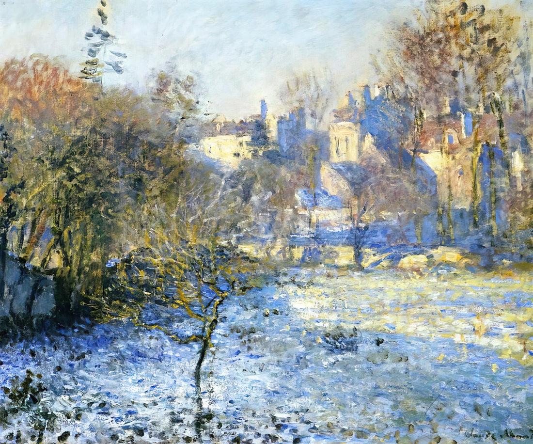 Monet Springtime: The Impressionist's Revolutionary Vision of Renewal - Frost by claude monet