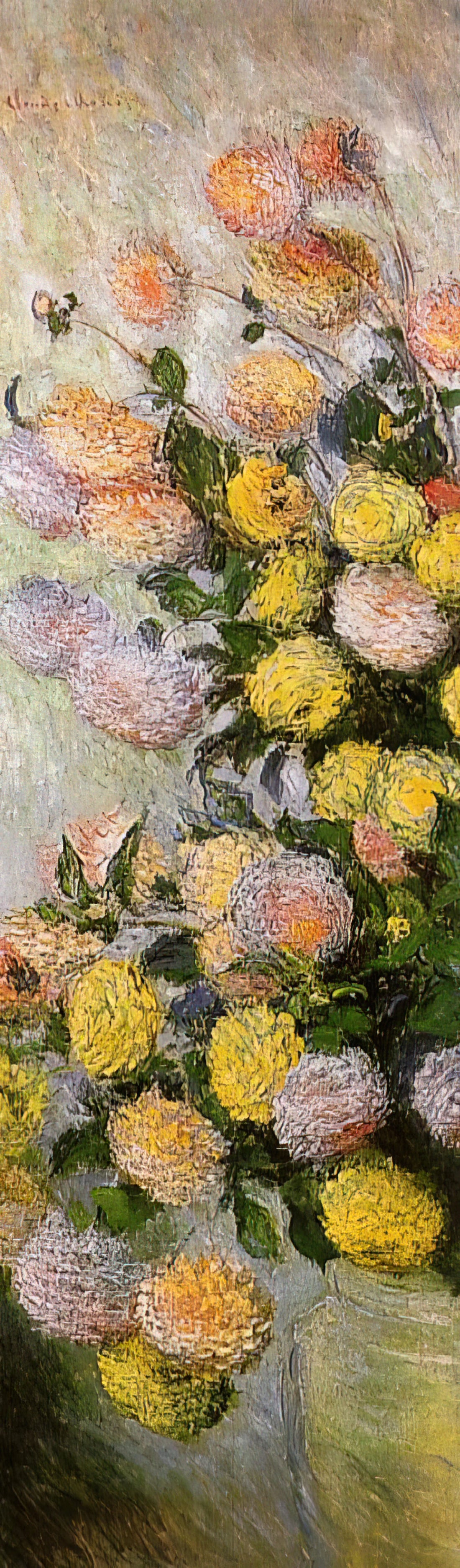 Monet Water Lilies at MoMA: A Masterpiece of Impressionism and Modern Art Legacy - Vase of Dahlias by claude monet
