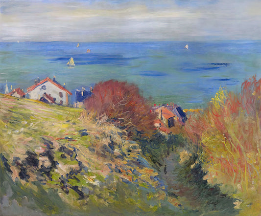 Monet Wrapped Canvas: Elevating Impressionism with Modern Display Techniques - Pourville by claude monet