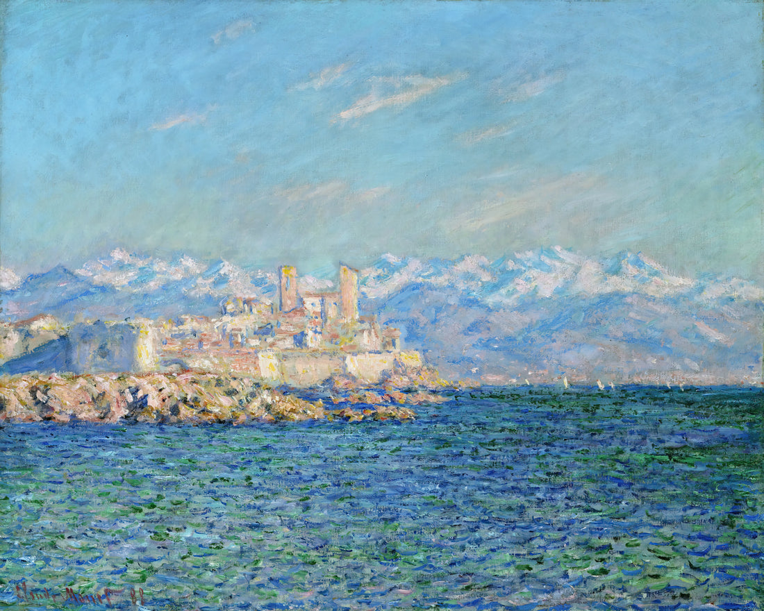 Monet by the Water: The Artist's Enduring Obsession with Liquid Light and Reflection - Antibes, Afternoon Effect by claude monet