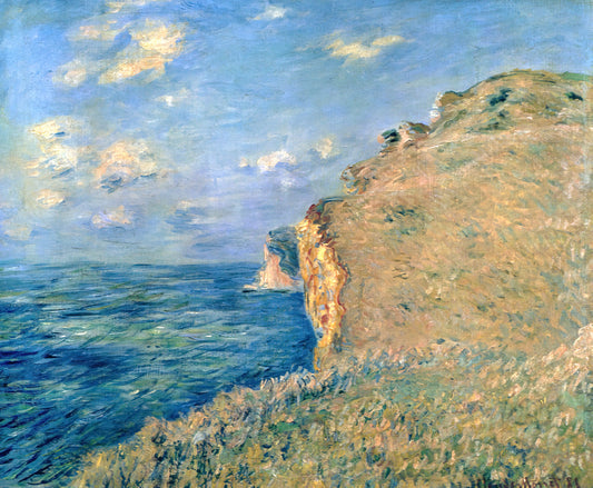 Monet's Blue House: The Giverny Home That Inspired Impressionism's Most Iconic Paintings - Cliff at Fecamp by claude monet
