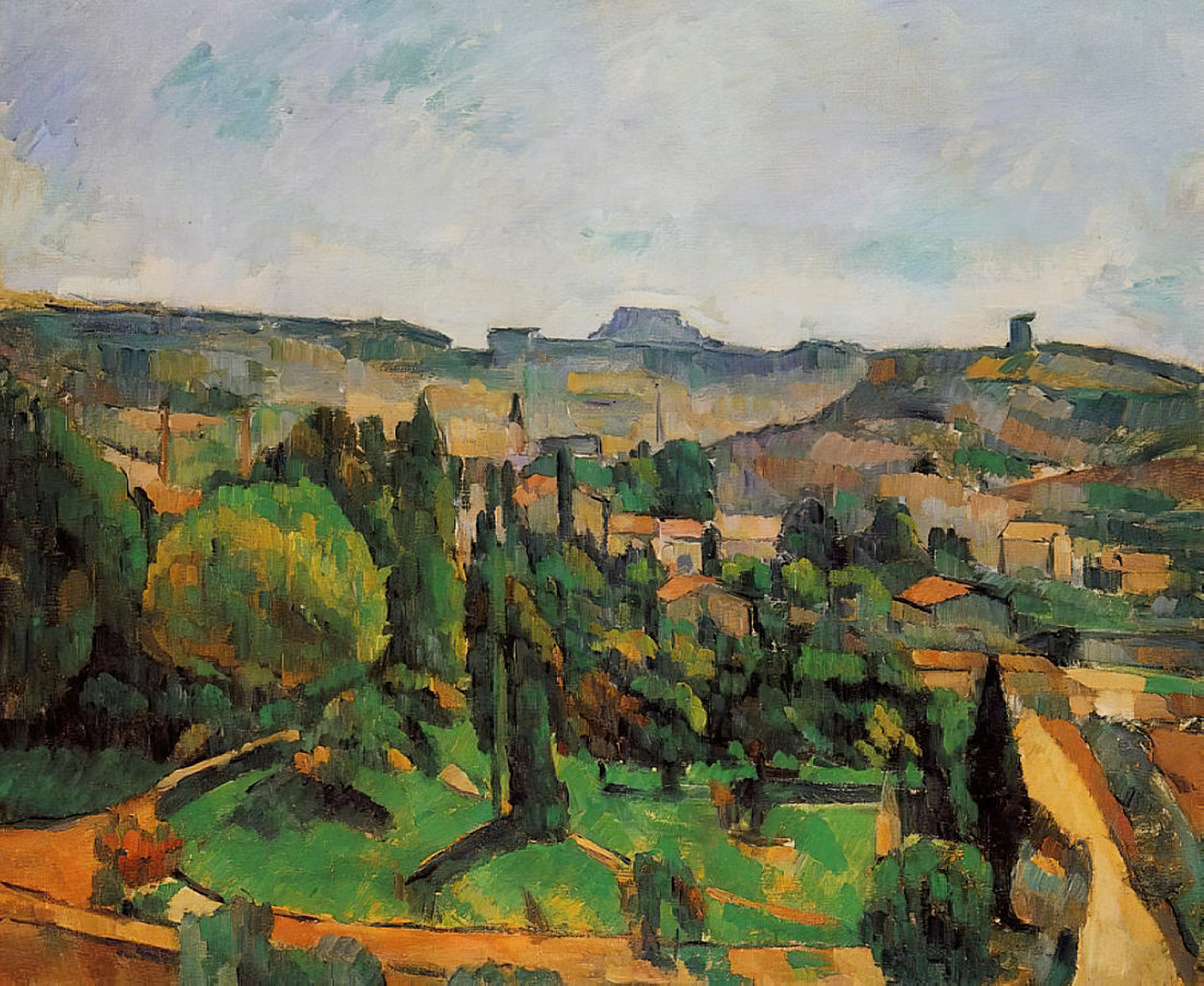 Mont Sainte Victoire by Paul Cézanne: The Genesis of Modern Landscape Painting - Ile de France Landscape by Paul Cézanne