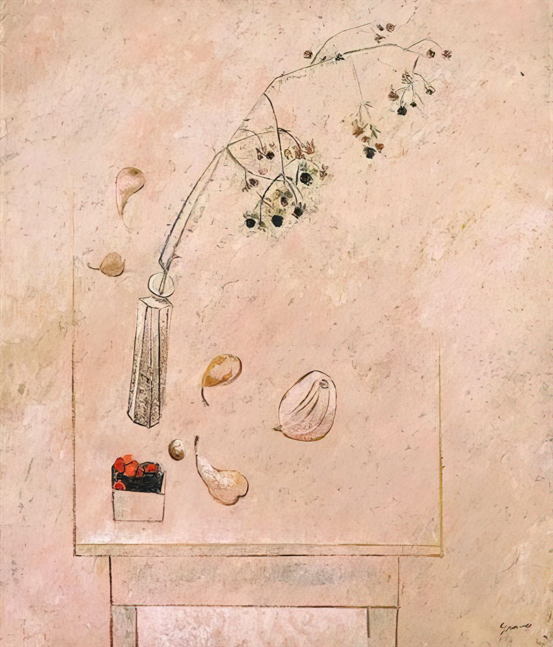 Morris Graves: The Visionary Painter of the Pacific Northwest Mystical School - August Still Life - 1952 by Morris Graves