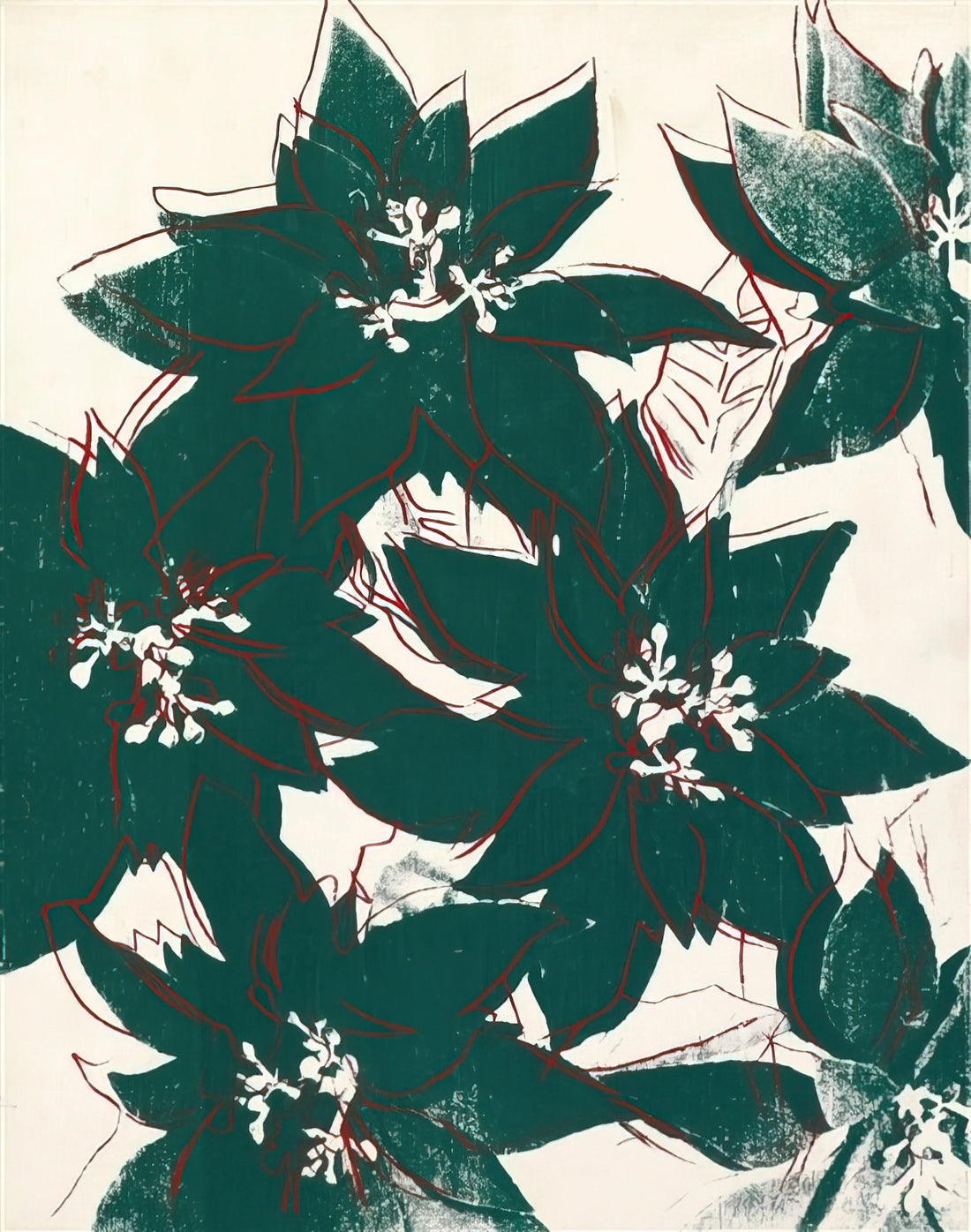 Muhammad Ali Warhol Print: The Iconic Portrait of a Cultural Legend - Poinsetta by Andy Warhol