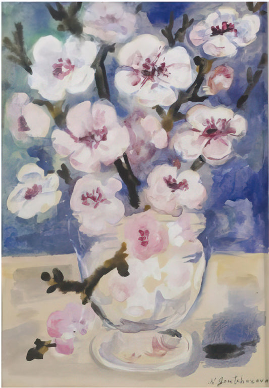 Natalia Goncharova: The Avant-Garde Visionary Who Redefined Russian Modernism - Dogwood Blossoms - Post-Impressionism by Natalia Goncharova