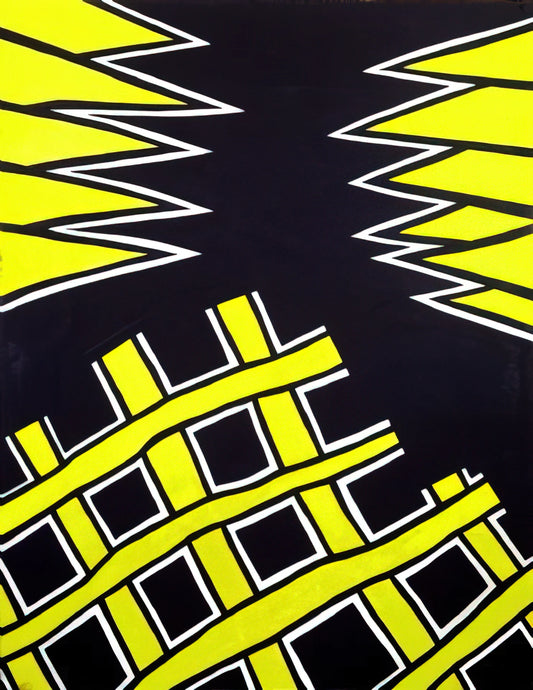 Nicholas Krushenick Posters: The Bold Legacy of Pop Art's Graphic Pioneer - Untitled - 1962 by Nicholas Krushenick