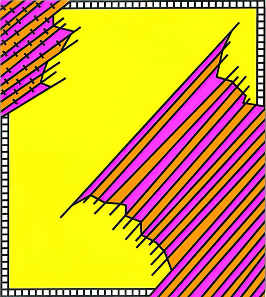 Nicholas Krushenick: The Artist Who Bridged Pop Art and Hard-Edge Abstraction - Crossover - 1972 by Nicholas Krushenick