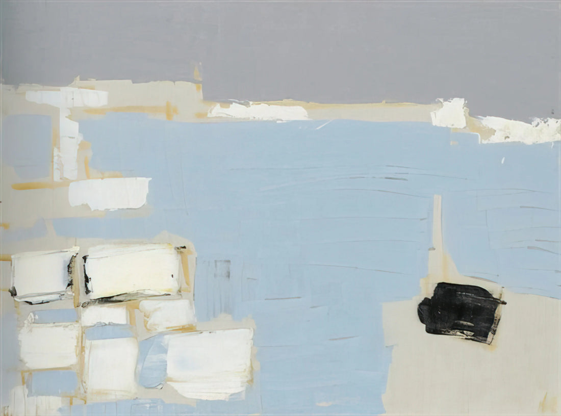 Nicolas de Staël and Jeannine Guillou: The Tragic Romance That Shaped Modern Art - Marseille under snow - 1954 by Nicolas de Stael