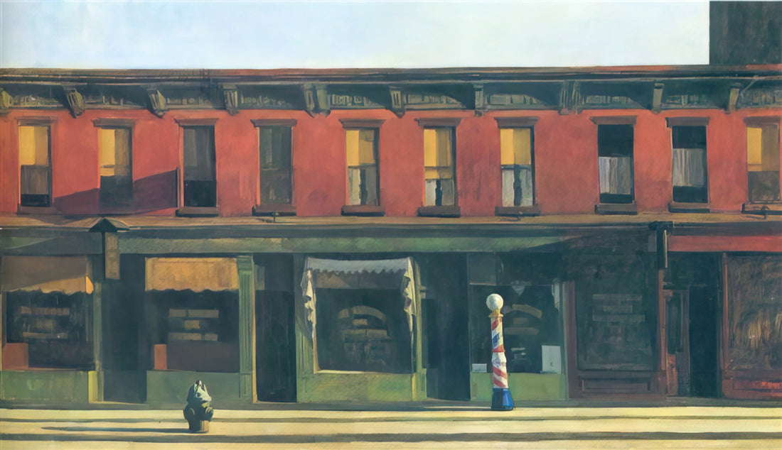 Nighthawks Phillies: A Curious Intersection of Hopper's Masterpiece and Baseball Lore - Early Sunday Morning by Edward Hopper