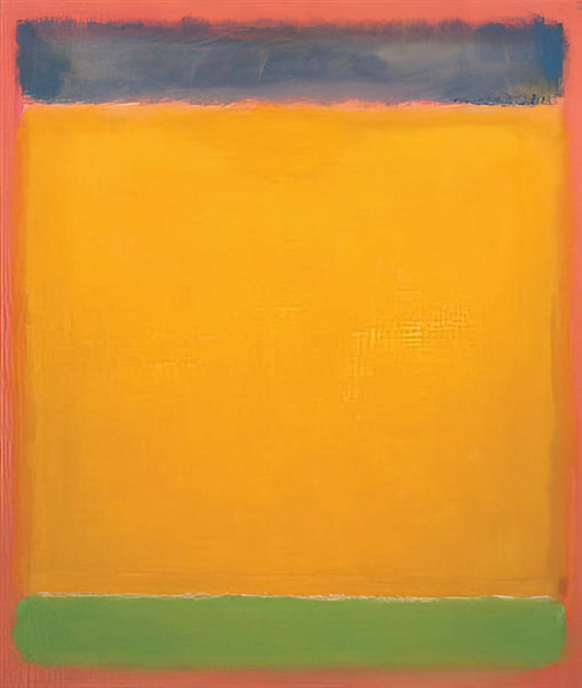 No. 6 (Violet, Green and Red) by Mark Rothko: A Deep Dive into Color Field Painting - United Blue, Yellow, Green on Red - 1954 by Mark Rothko