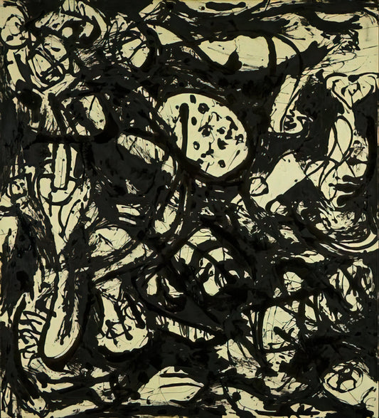 Number 23 by Jackson Pollock: Decoding the Abstract Expressionist Masterpiece - BLACK WHITE NUMBER 20 1951 by Jackson Pollock