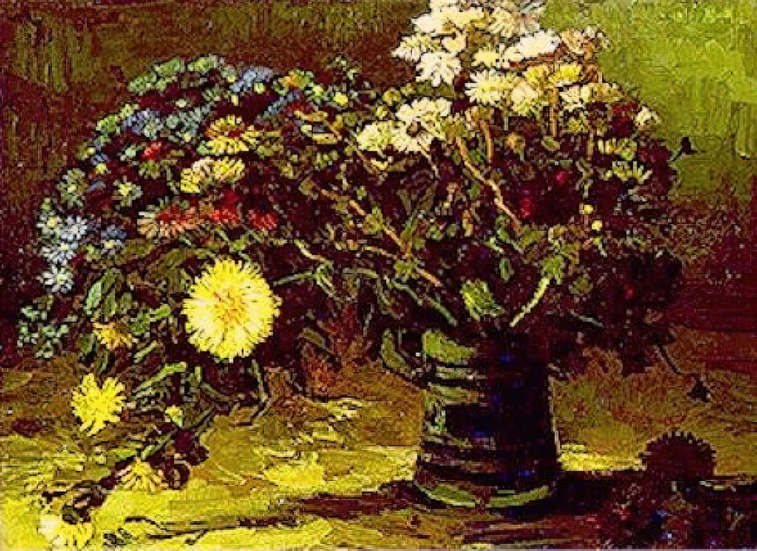 Obra Famosas de Van Gogh: Un Análisis Profundo de sus Pinturas Más Conocidas - Vase with Daisies by Vincent van Gogh