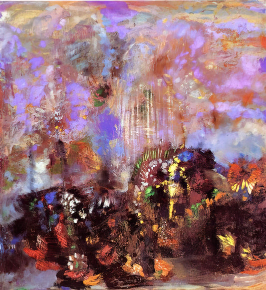 Odilon Redon's Andromeda: A Symbolist Masterpiece of Myth and Mystery - COMPOSITION WITH FLOWERS by Odilon Redon