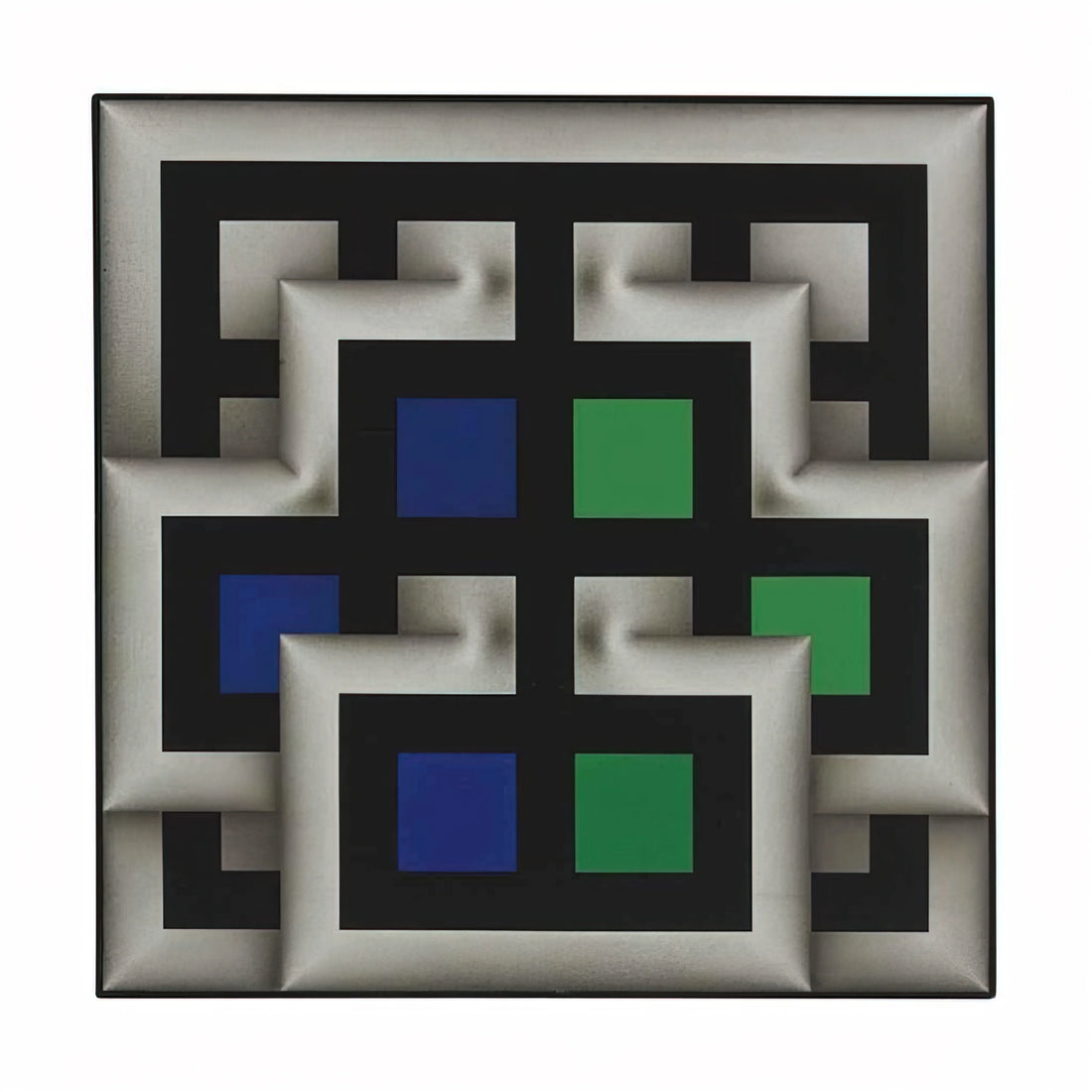 Omar Rayo Art: Exploring the Geometric Master of Op Art and Latin American Modernism - Sararas XX - 1981 by Omar Rayo